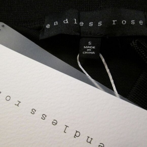 NWT Endless Rose NWT Black Floral Lace Mesh Zip Up Light Weight Jacket-Small - Picture 6 of 10